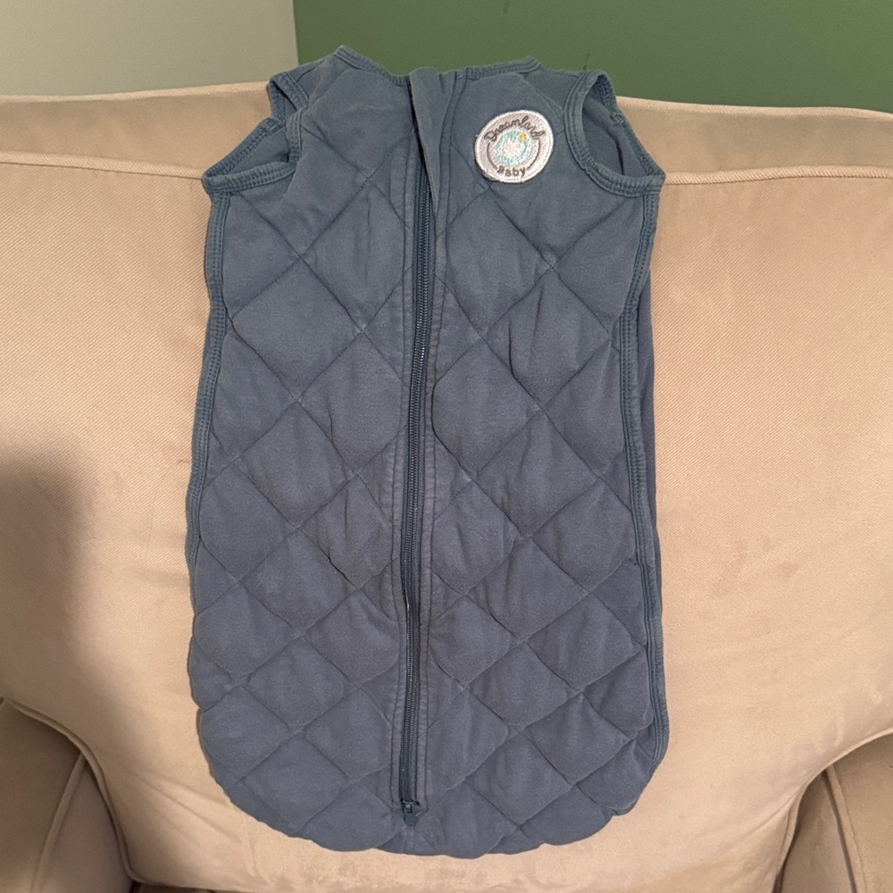 Cozy Quilted Kids Vest in Blue